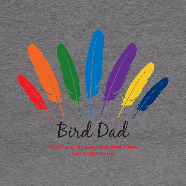 Bird Dad - black type by Just Winging It Designs